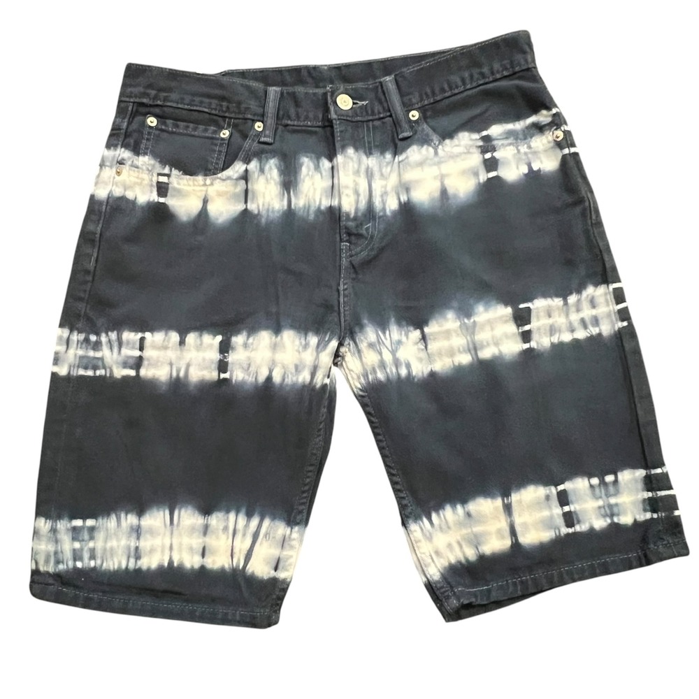 Y2K Grunge Blue Tie Dye Levi's 508 Denim Shorts